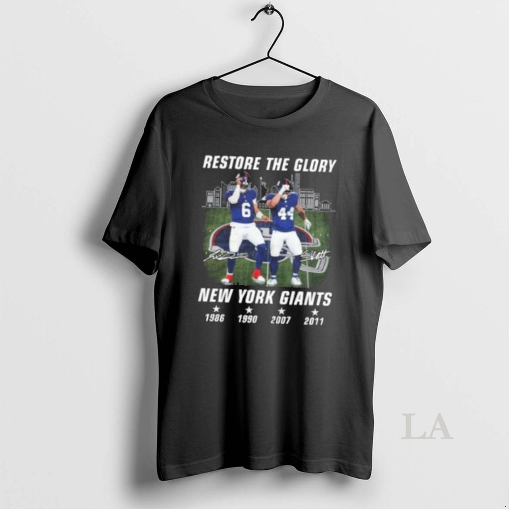 Original Restore The Glory New York Giants Signatures T-Shirts, Hoodie, Sweatshirt | InkRitualCo.com