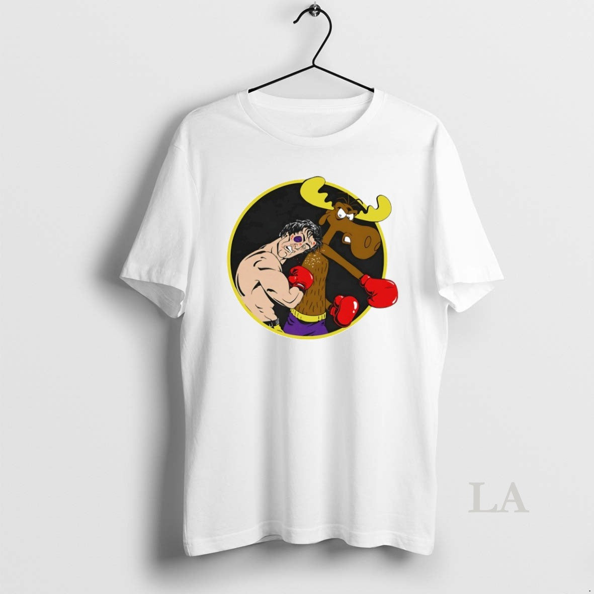 Original Rocky Vs Bullwinkle Circle T-Shirts, Hoodie, Sweatshirt | InkRitualCo.com