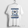Original Roger Staubach And Troy Aikman Dallas Cowboys Legends Thank You For The Memories Signatures T-Shirts, Hoodie,...
