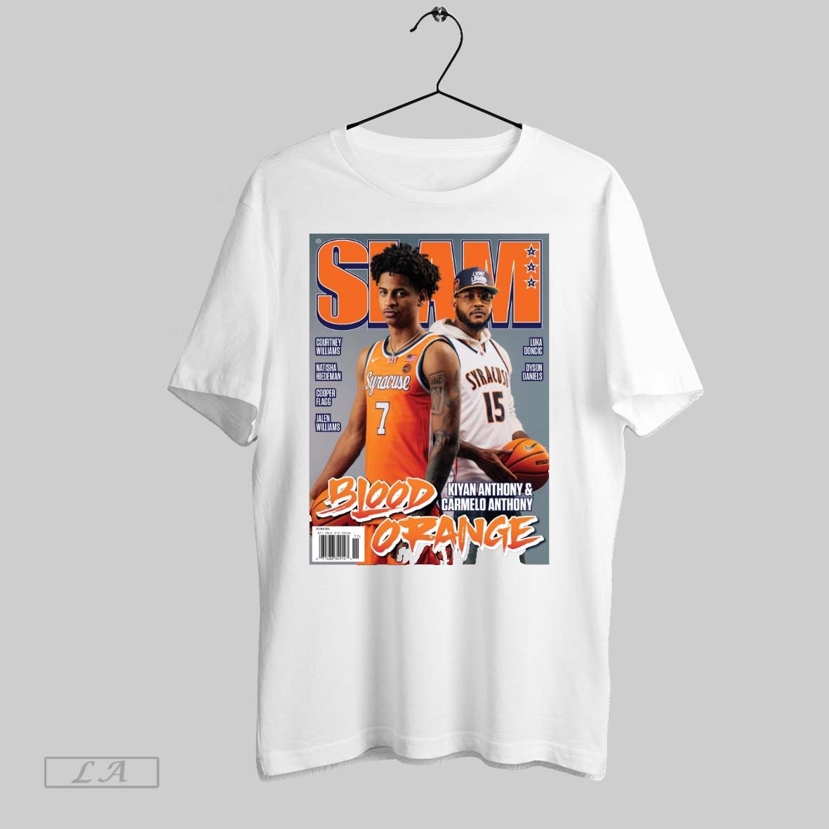 Original Slam Blood Orange Kiyan Anthony And Carmelo Anthony Syracuse Orange Basketball Ncaa Poster T-Shirts, Hoodie,...