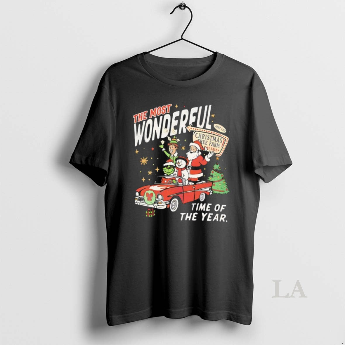 Original Santa Claus Elf Snowman And Grinch The Most Wonderful Time Of The Year Christmas T-Shirts, Hoodie, Sweatshirt