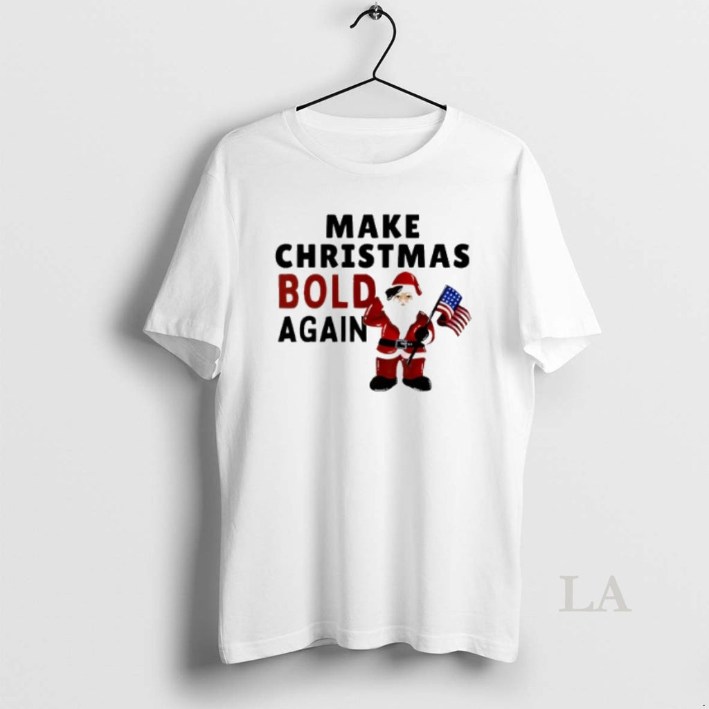 Original Santa Claus With American Flag Make Christmas Bold Again T-Shirts, Hoodie, Sweatshirt | InkRitualCo.com