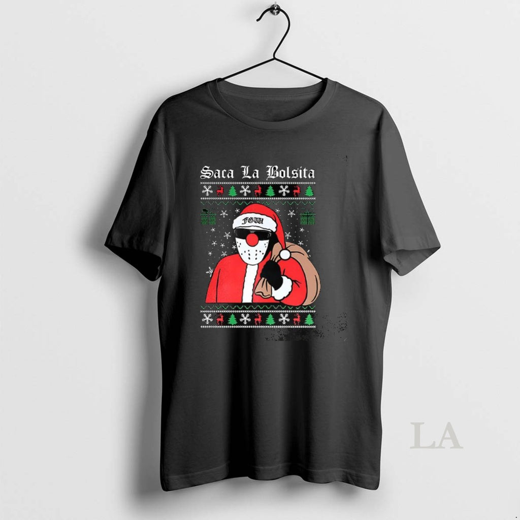 Original Santa Saca La Bolsita Ugly Christmas T-Shirts, Hoodie, Sweatshirt | InkRitualCo.com