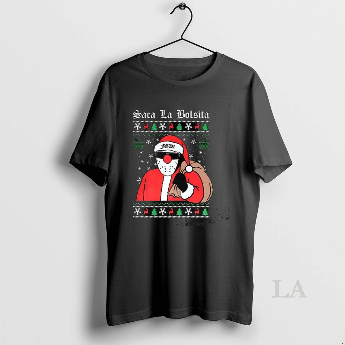 Original Santa Saca La Bolsita Ugly Christmas T-Shirts, Hoodie, Sweatshirt | InkRitualCo.com