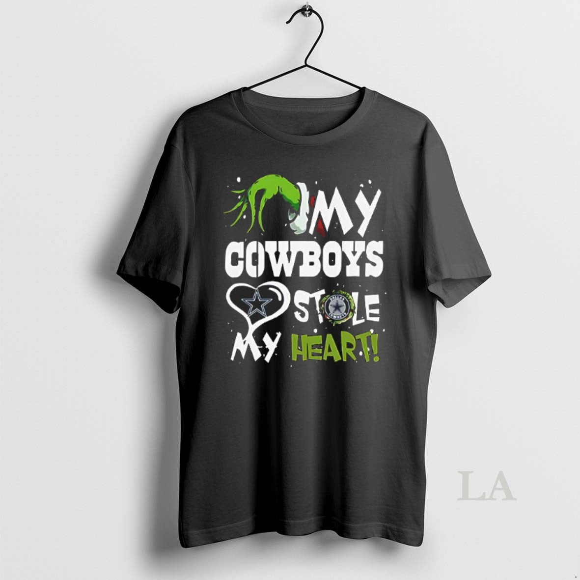 Original Santa Grinch X My Cowboys Football Stole My Heart Christmas T-Shirts, Hoodie, Sweatshirt | InkRitualCo.com