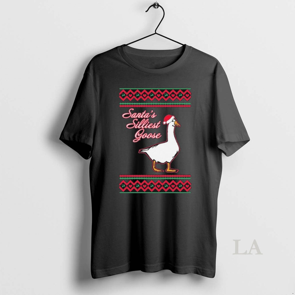 Original Santas Silliest Goose Tacky Ugly Christmas T-Shirts, Hoodie, Sweatshirt | InkRitualCo.com