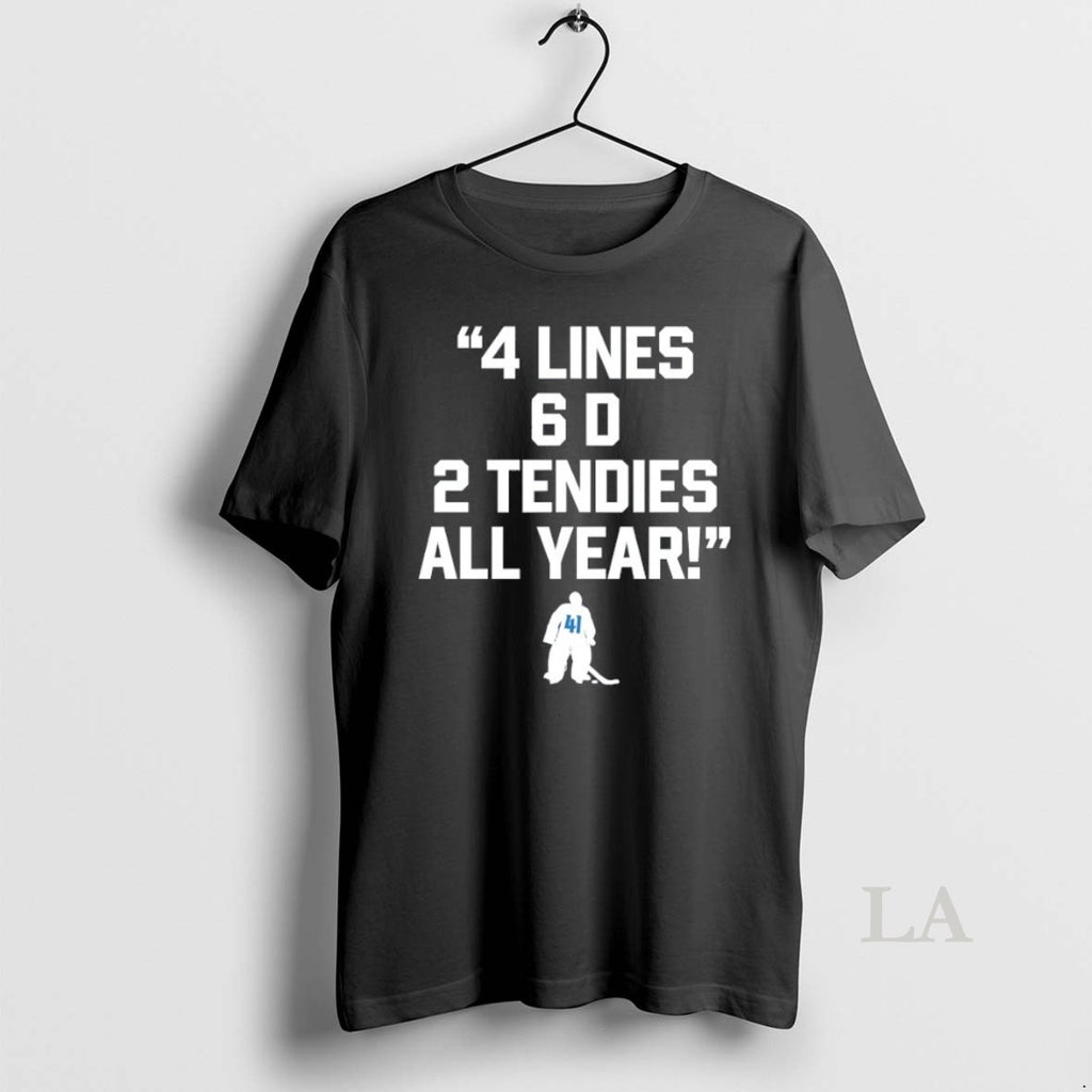 Original Scott Wedgewood 4 Lines 6 D 2 Tendies All Year T-Shirts, Hoodie, Sweatshirt | InkRitualCo.com