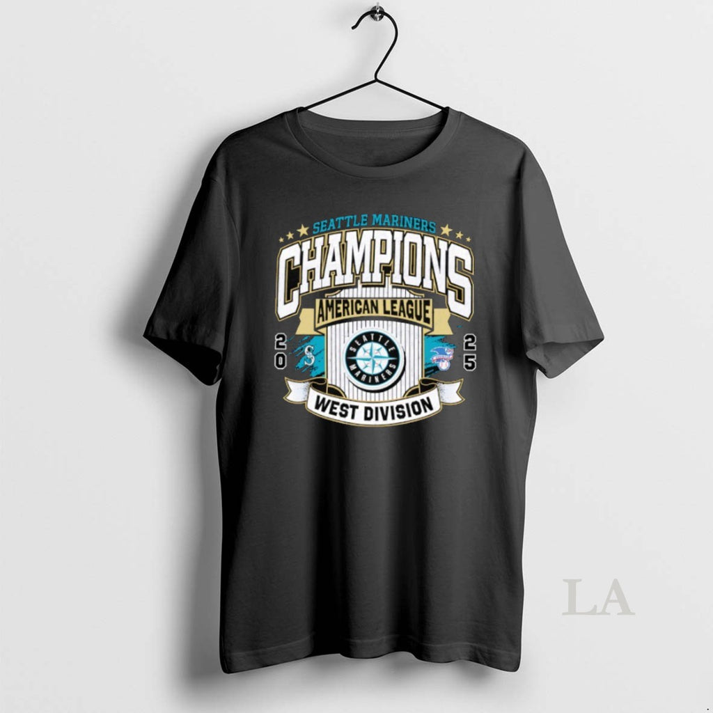 Original Seattle Mariners 2025 Al West Division Champions Vintage T-Shirts, Hoodie, Sweatshirt | InkRitualCo.com
