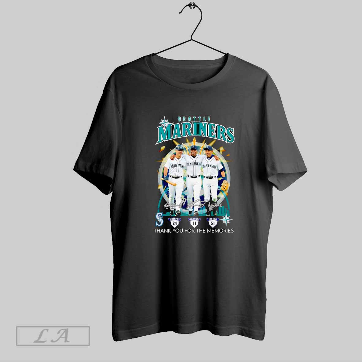 Original Seattle Mariners Griffey Martinez Ichiro Thank You For The Memories T-Shirts, Hoodie, Sweatshirt | InkRitualCo.com