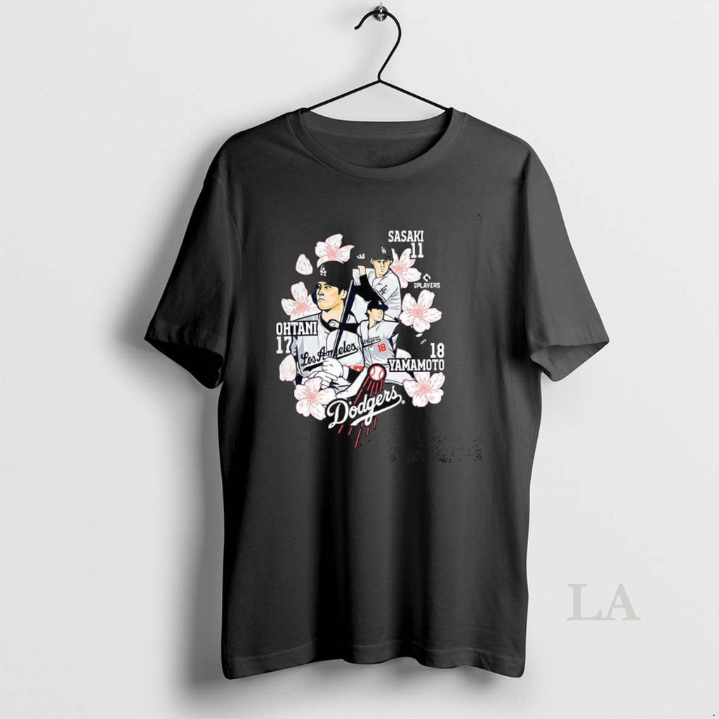 Original Shohei Ohtani And Yoshinobu Yamamoto Los Angeles Dodgers Flower T-Shirts, Hoodie, Sweatshirt | InkRitualCo.com