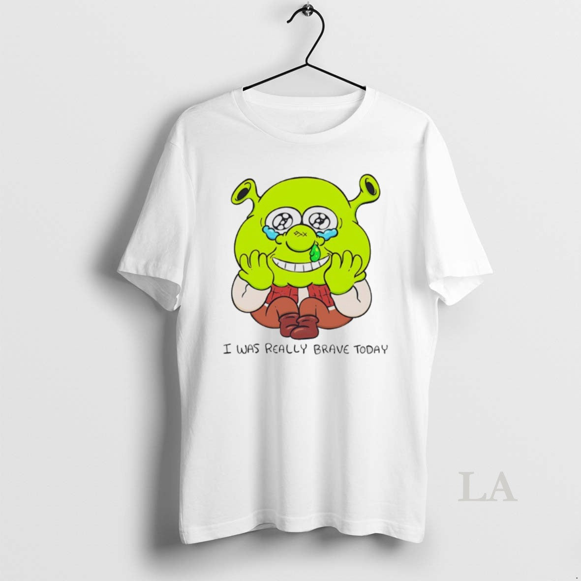 Original Shrek I Was Ready Brave Today Chibi T-Shirts, Hoodie, Sweatshirt | InkRitualCo.com