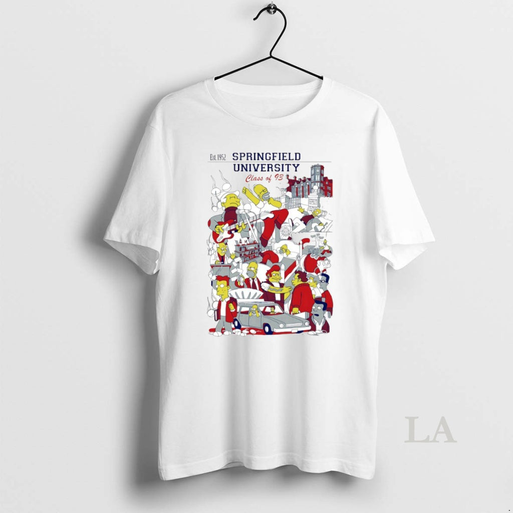 Original Simpsons Springfiled University Class Of 93 Circle T-Shirts, Hoodie, Sweatshirt | InkRitualCo.com