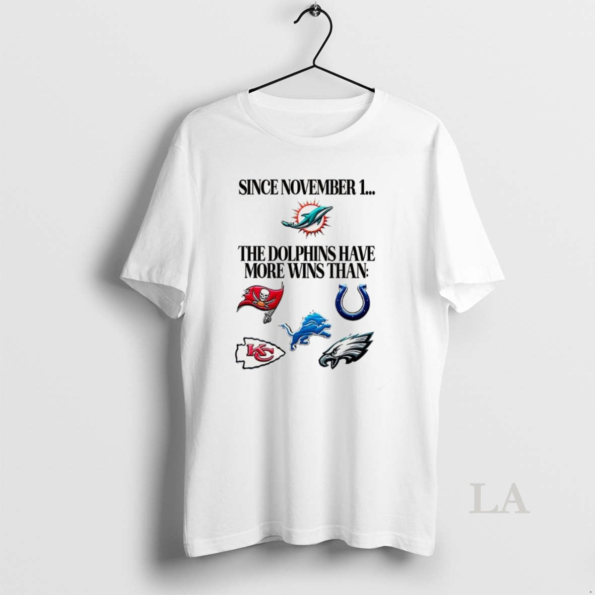 Original Since November 1 The Miami Dolphins Have More Wins Than T-Shirts, Hoodie, Sweatshirt | InkRitualCo.com