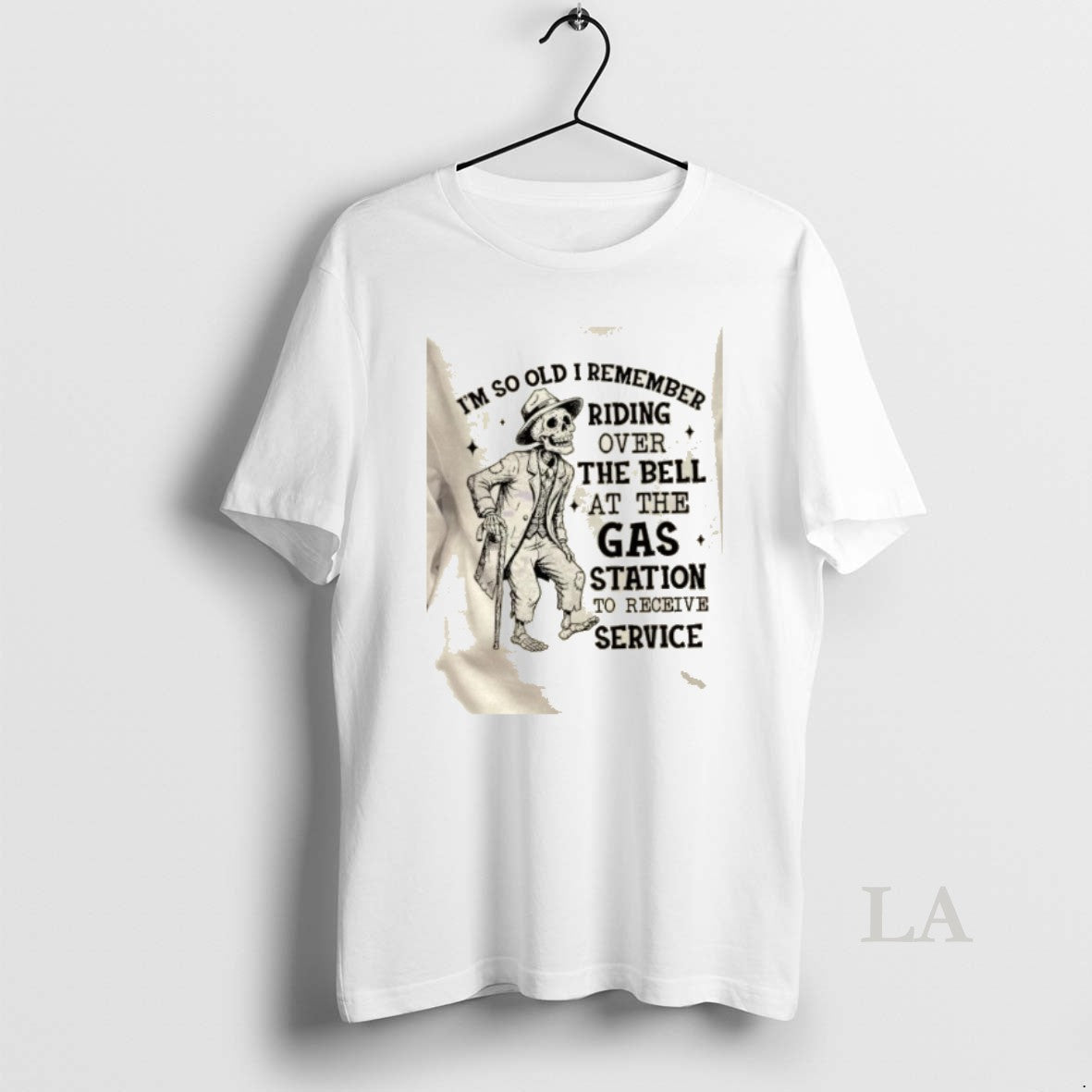 Original Skeleton Im So Old I Remember Riding Over The Bell At The Gas Station T-Shirts, Hoodie, Sweatshirt | InkRitualCo.com