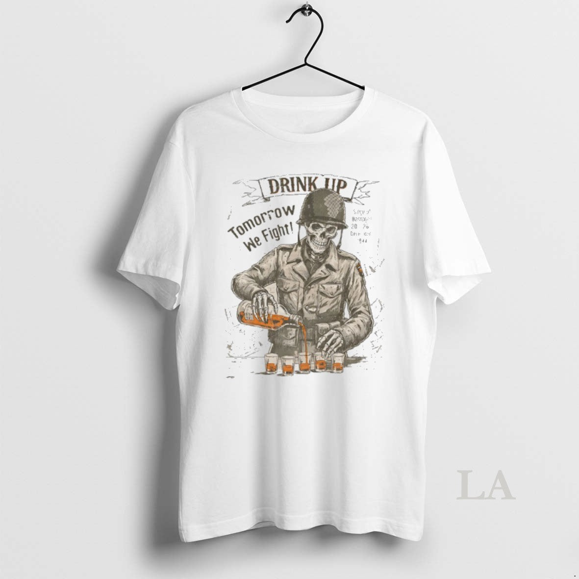 Original Skeleton Drink Up Tomorrow We Fight T-Shirts, Hoodie, Sweatshirt | InkRitualCo.com