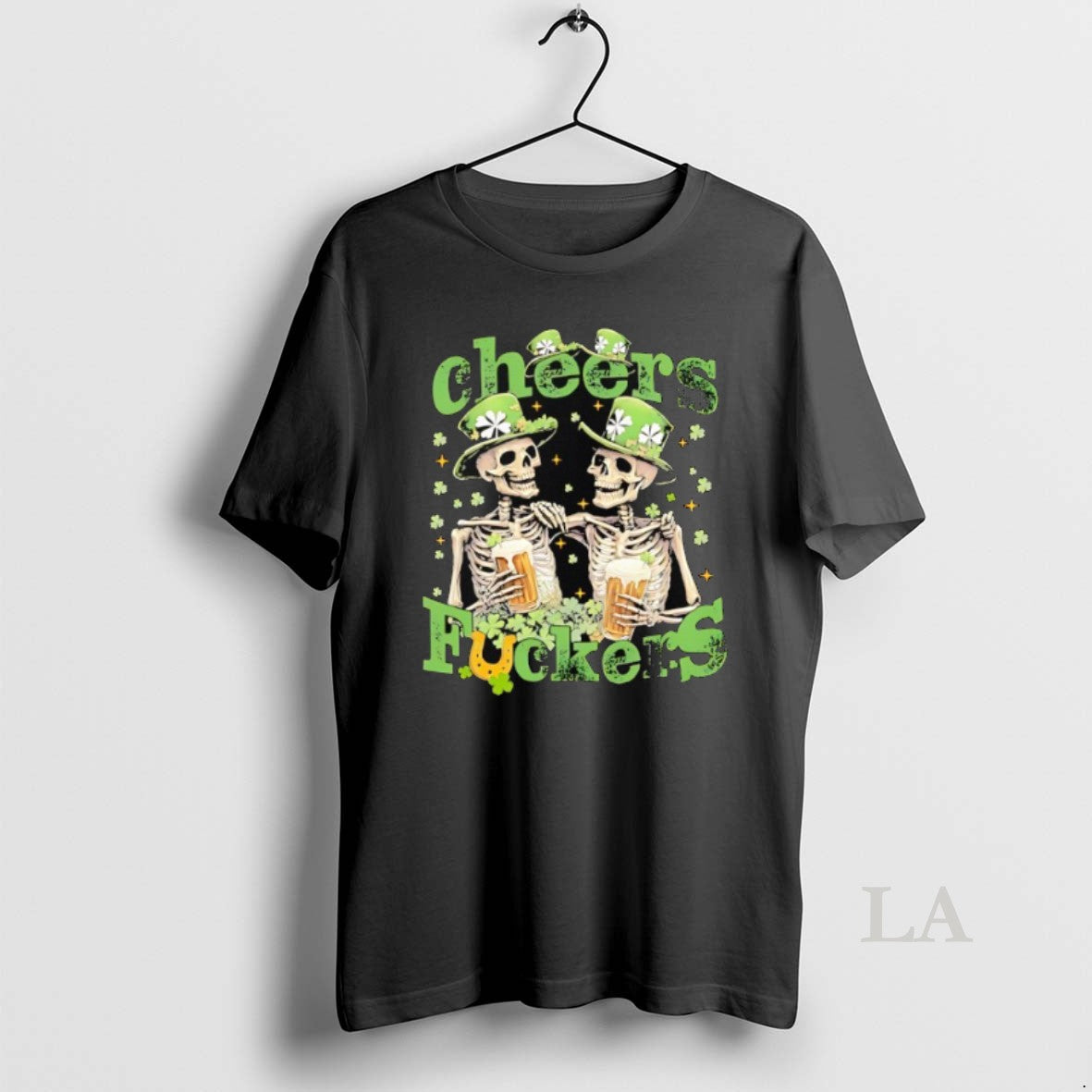 Original Skeleton Drinking Beer Cheers Fuckers St Patricks Day Funny T-Shirts, Hoodie, Sweatshirt | InkRitualCo.com