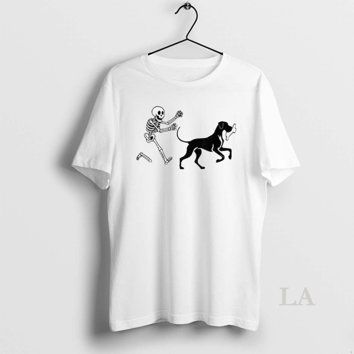 Original Skeleton Pursue Dog Funny Meme Halloween T-Shirts, Hoodie, Sweatshirt | InkRitualCo.com