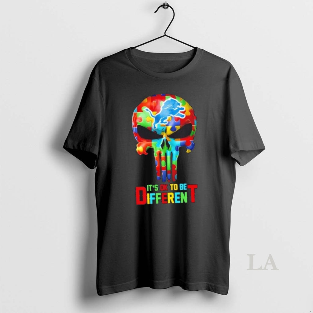 Original Skull Detroit Lions Its Ok To Be Different T-Shirts, Hoodie, Sweatshirt | InkRitualCo.com