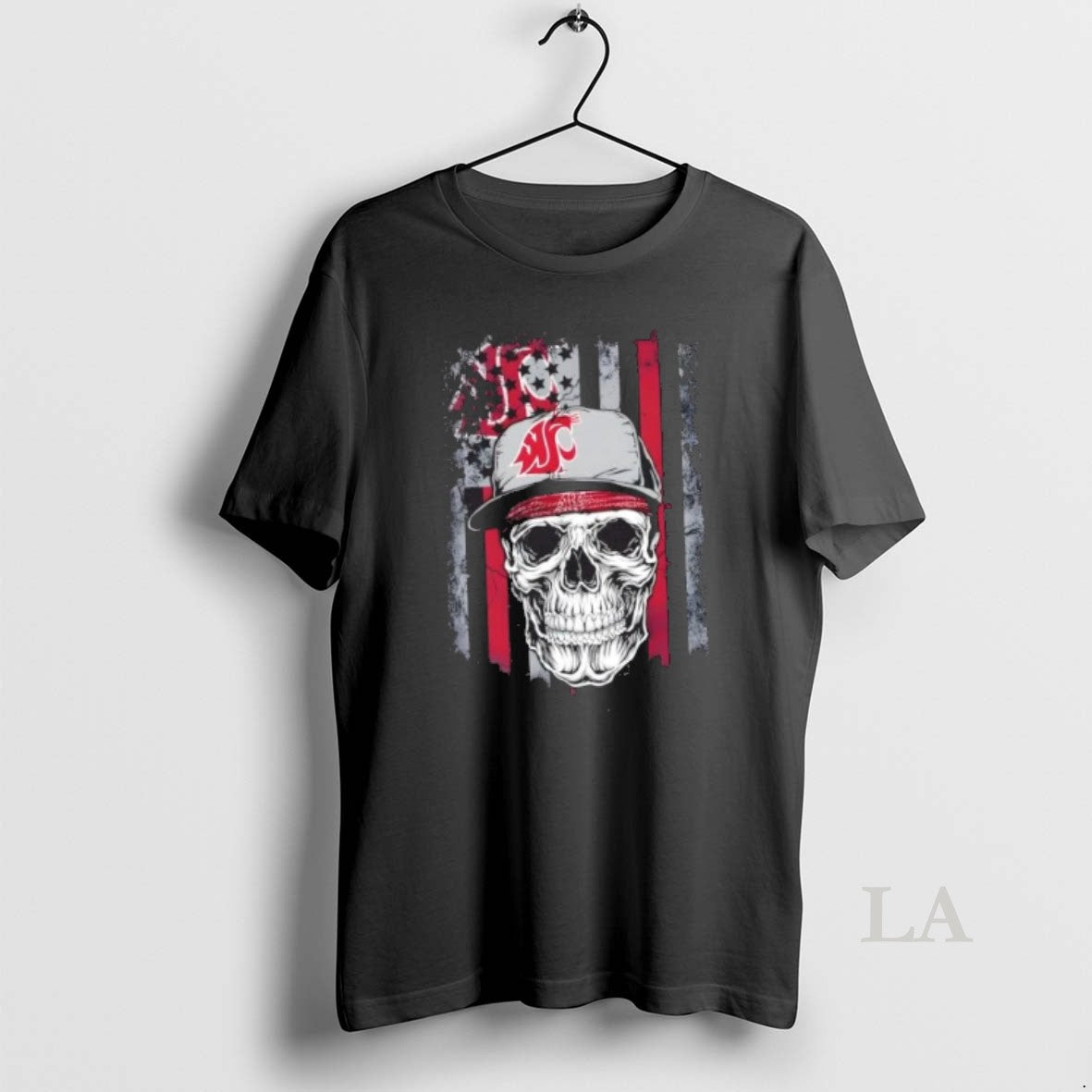 Original Skull Wearing A Cap Washington State Cougars Us Flag T-Shirts, Hoodie, Sweatshirt | InkRitualCo.com