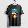 Original Skull Wearing A Cap And Smile Miami Dolphins Fans T-Shirts, Hoodie, Sweatshirt | InkRitualCo.com