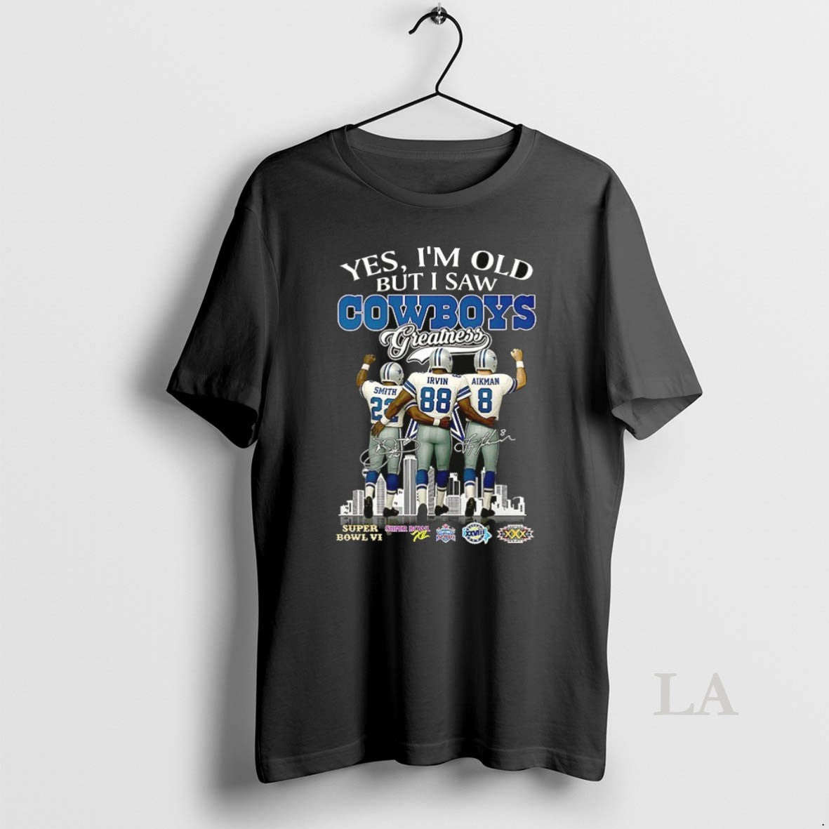 Original Smith Irvin Aikman Yes Im Old But I Saw Dallas Cowboys Greatness Signatures Ceramic T-Shirts, Hoodie, Sweatshirt