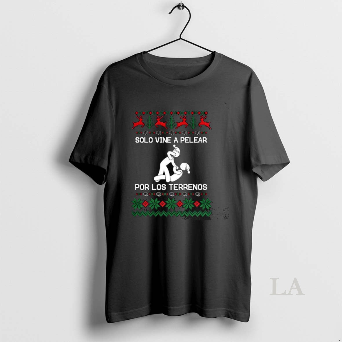 Original Solo A Vine Pelear Por Los Terrenos Ugly Christmas T-Shirts, Hoodie, Sweatshirt | InkRitualCo.com
