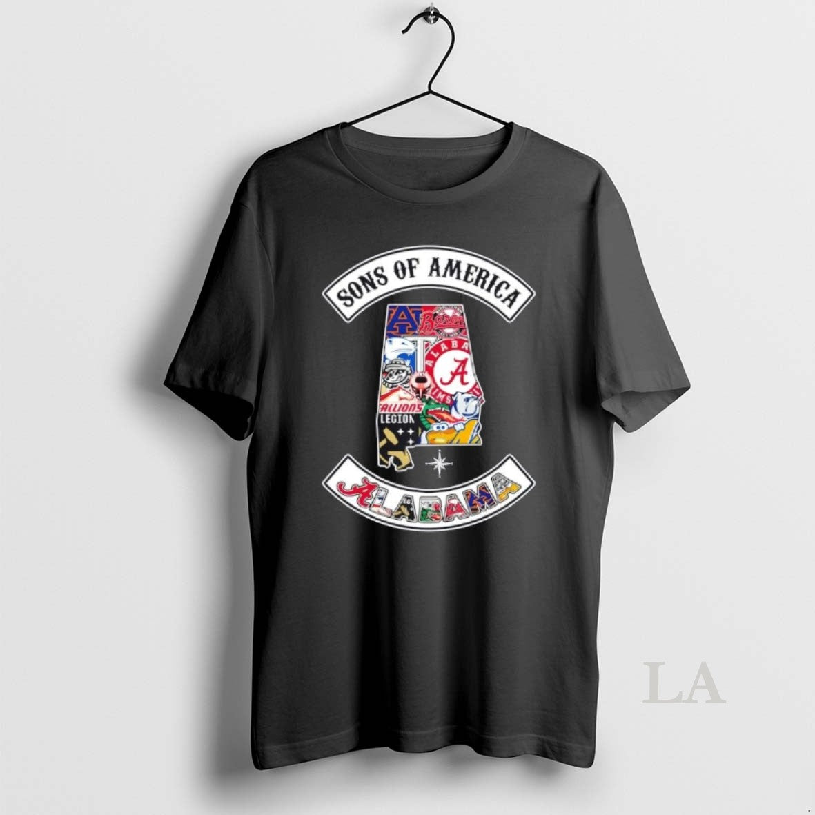Original Son Of America Alabama Map Sports Logos Combine T-Shirts, Hoodie, Sweatshirt | InkRitualCo.com