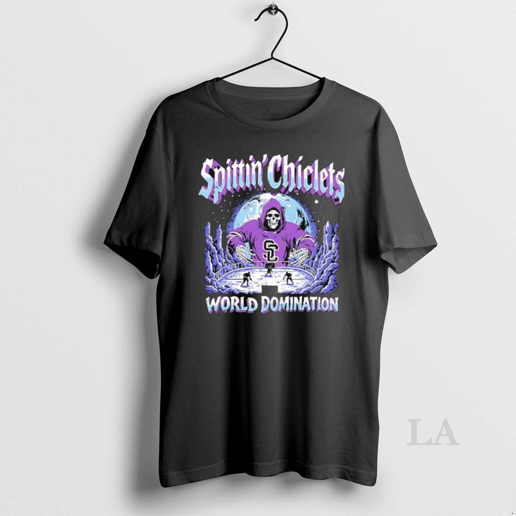 Original Spittin Chiclets World Domination Skeleton T-Shirts, Hoodie, Sweatshirt | InkRitualCo.com
