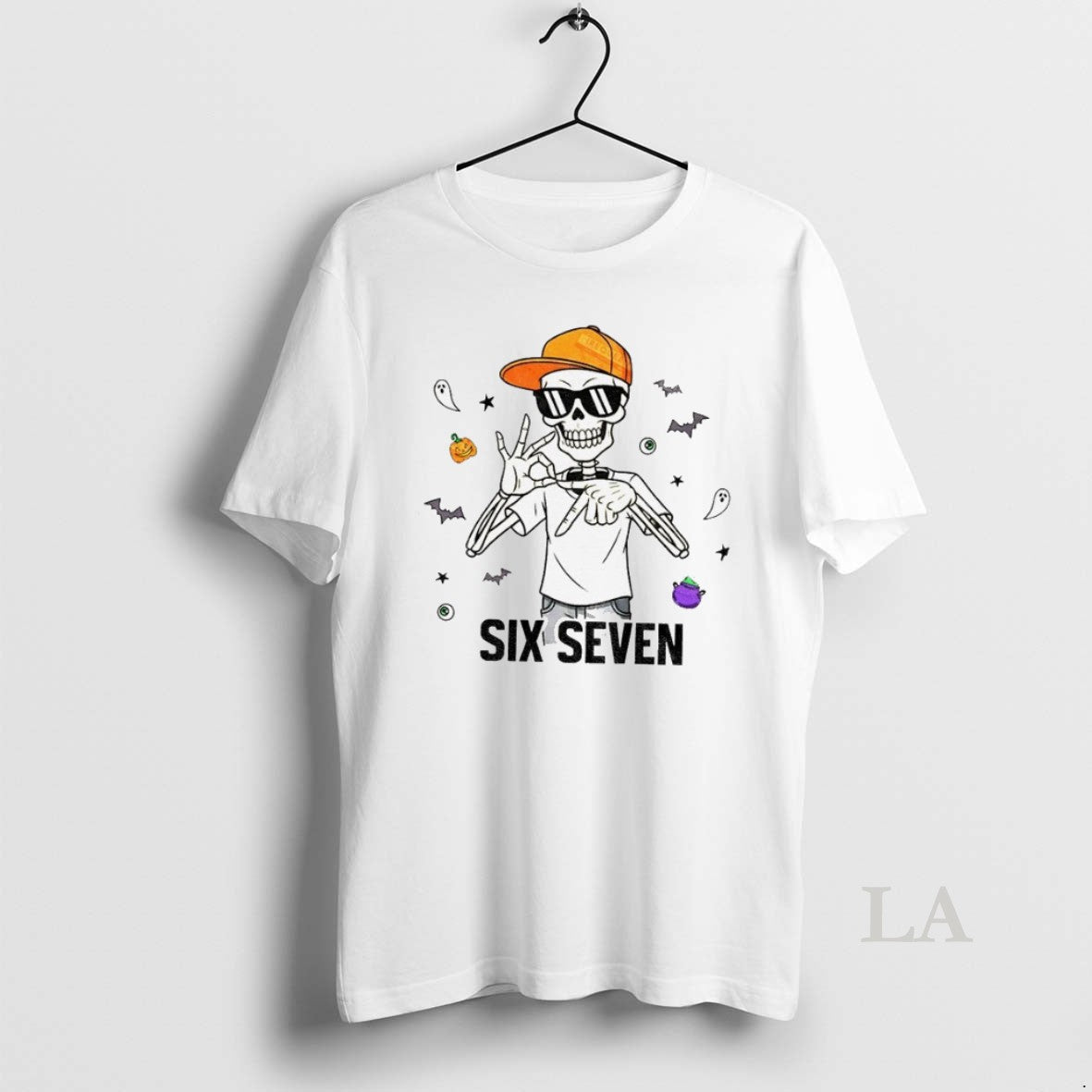 Original Spooky Six Seven Skeleton Boy 6 7 Funny Halloween T-Shirts, Hoodie, Sweatshirt | InkRitualCo.com