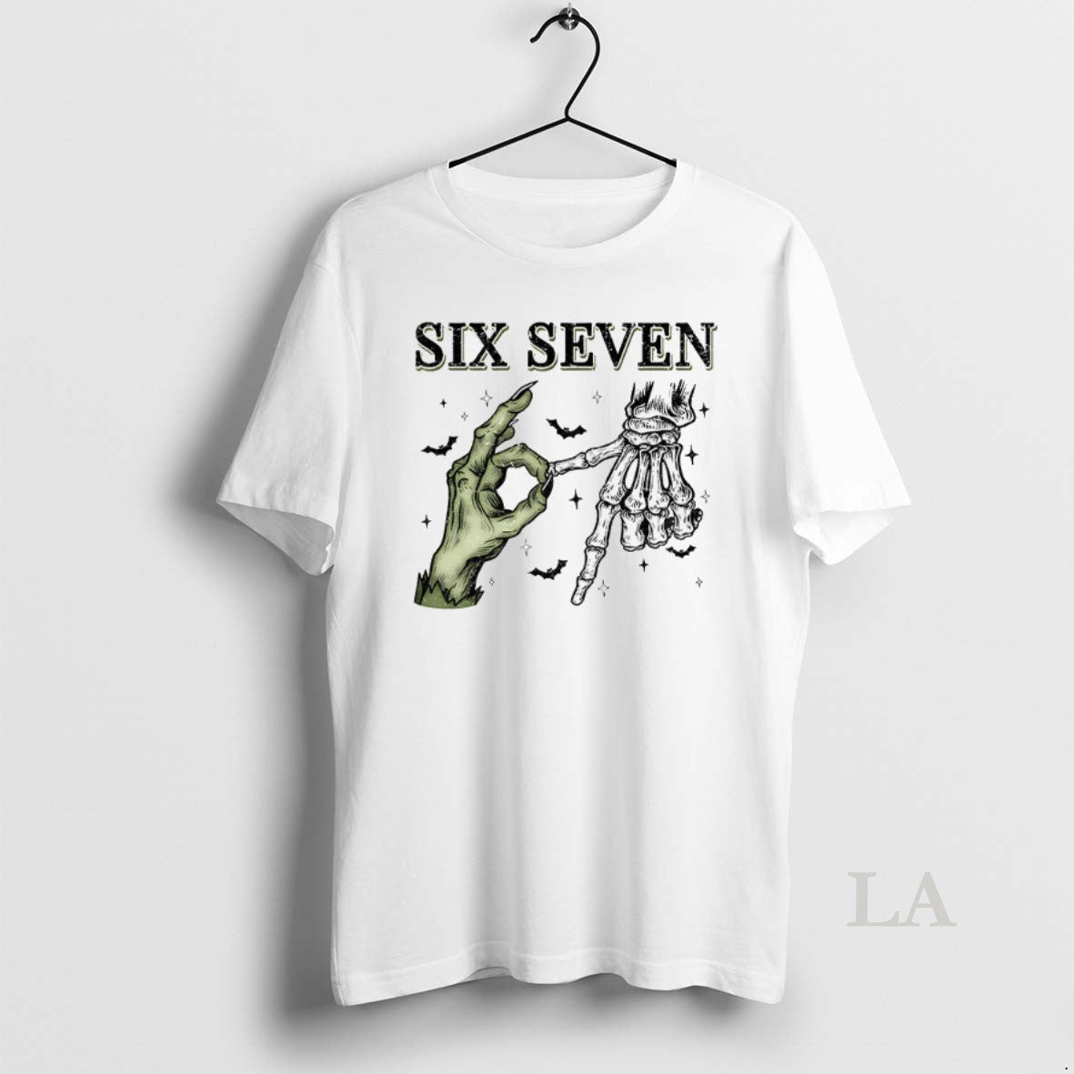 Original Spooky Season Hands Six Seven Bat Halloween T-Shirts, Hoodie, Sweatshirt | InkRitualCo.com