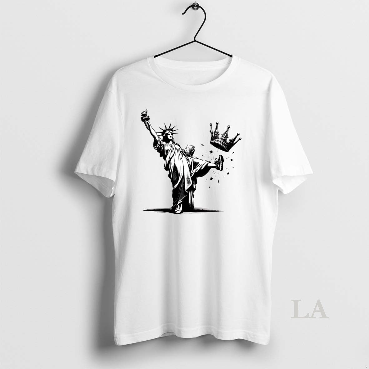 Original Statue Of Liberty Kicking Crown America No Kings T-Shirts, Hoodie, Sweatshirt | InkRitualCo.com