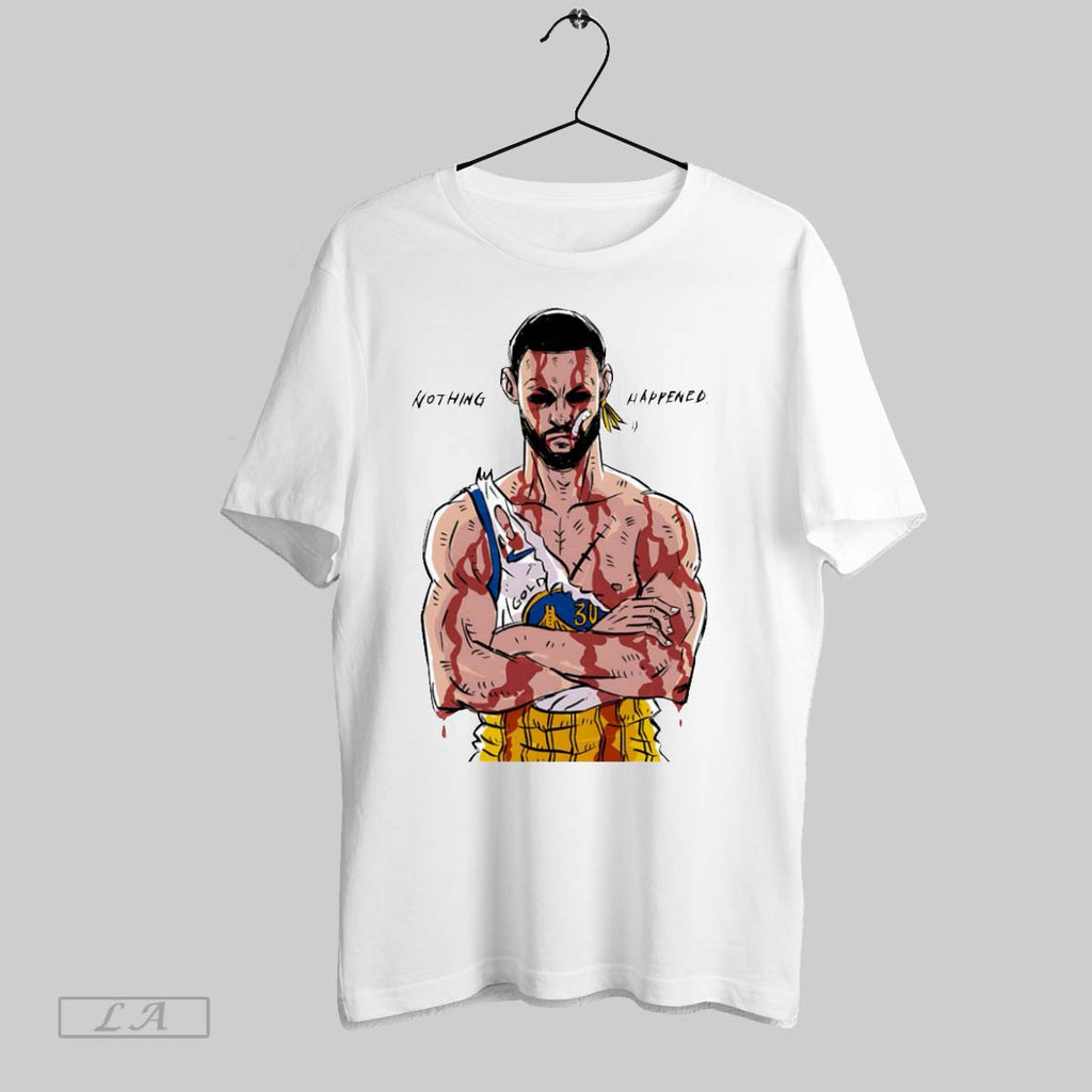 Original Stephen Curry Nothing Happened White Poster T-Shirts, Hoodie, Sweatshirt | InkRitualCo.com