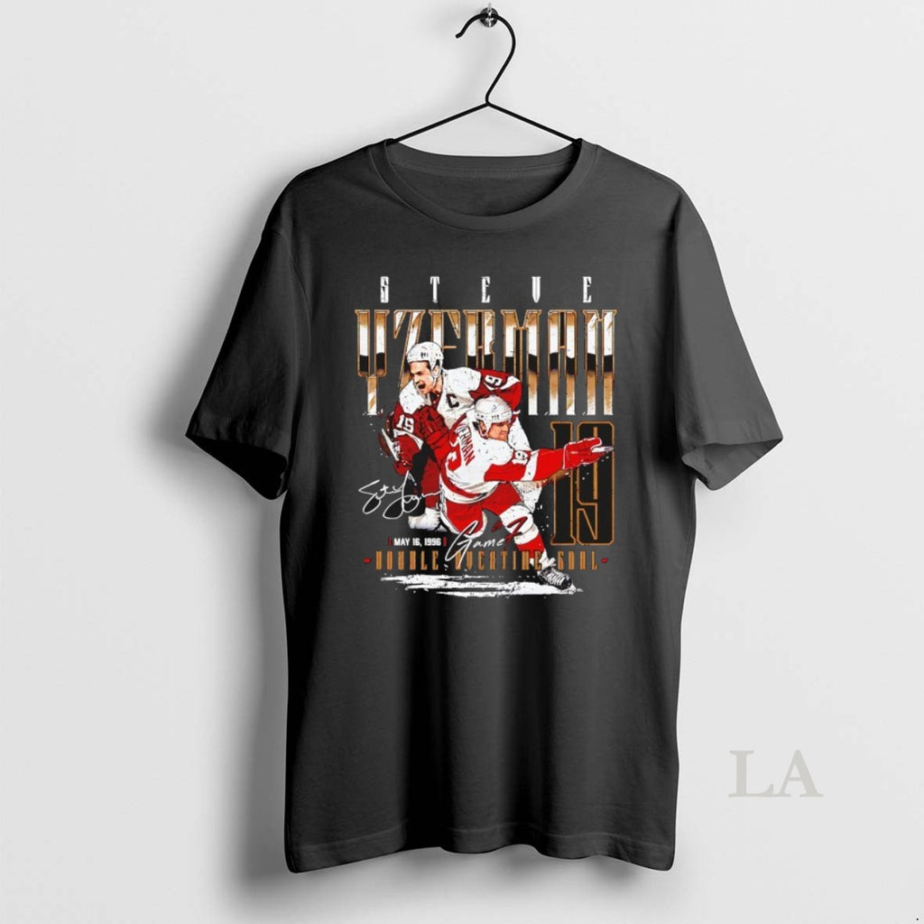 Original Steve Yzerman 19 Detroit Red Wings Hockey Game 7 1996 Signature T-Shirts, Hoodie, Sweatshirt | InkRitualCo.com
