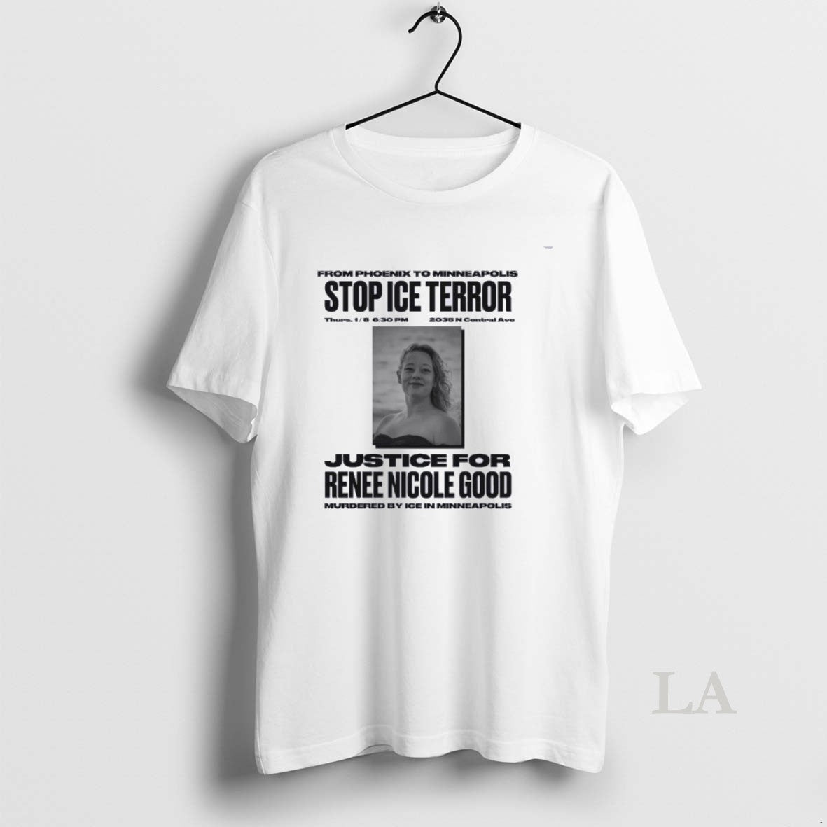 Original Stop Ice Terror Justice For Rene Nicole Good T-Shirts, Hoodie, Sweatshirt | InkRitualCo.com