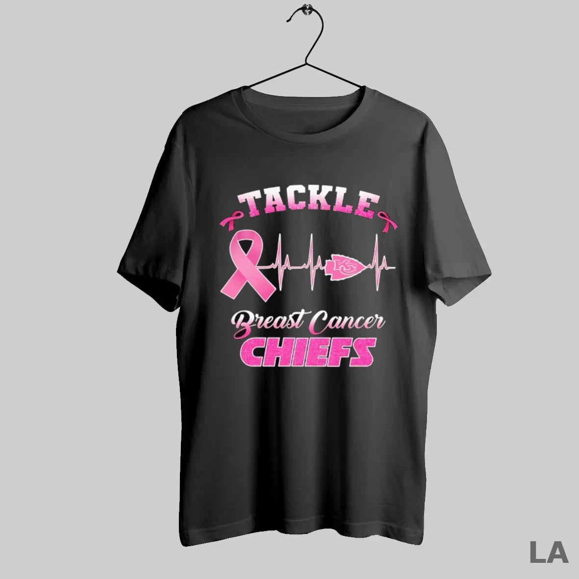 Original Tackle Breast Cancer Kansas City Chiefs Heartbeat Awareness T-Shirts, Hoodie, Sweatshirt | InkRitualCo.com