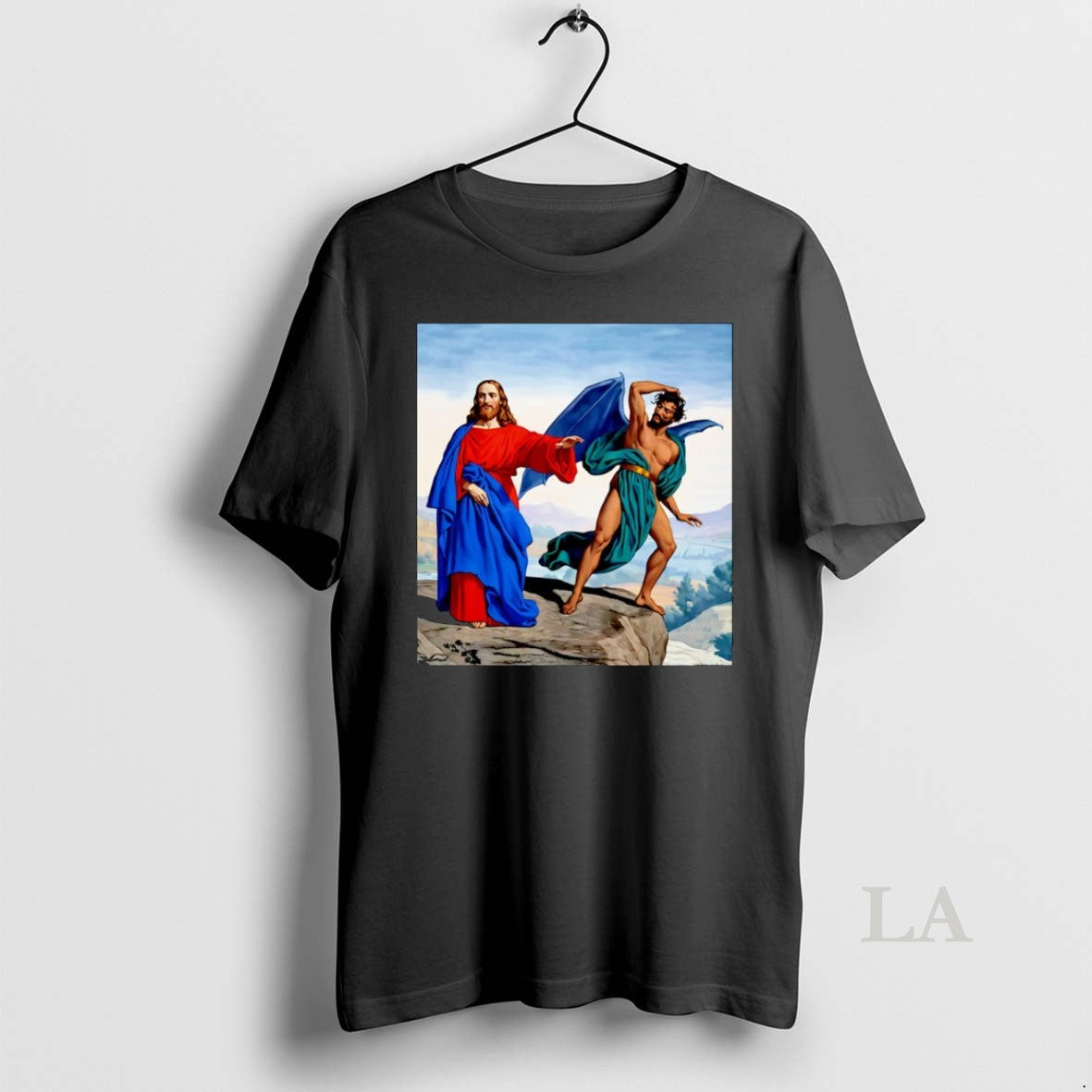 Original Temptation Of Christ Jesus Vs Satan T-Shirts, Hoodie, Sweatshirt | InkRitualCo.com