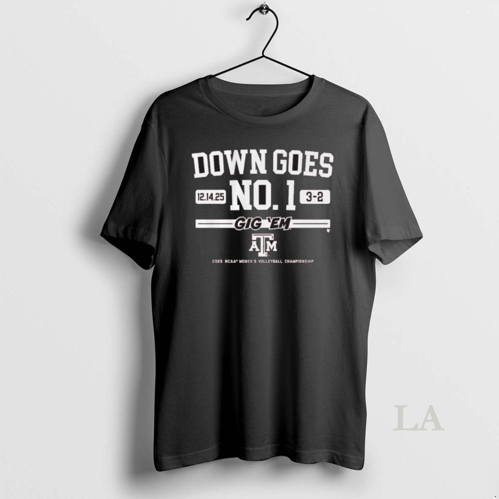 Original Texas Am Volleyball Down Goes No T-Shirts, Hoodie, Sweatshirt | InkRitualCo.com