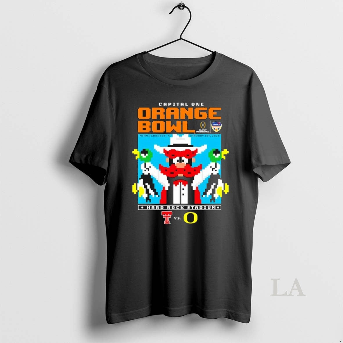 Original Texas Tech Red Raiders Capital One Orange Bowl 2026 Mascot Pixel T-Shirts, Hoodie, Sweatshirt | InkRitualCo.com