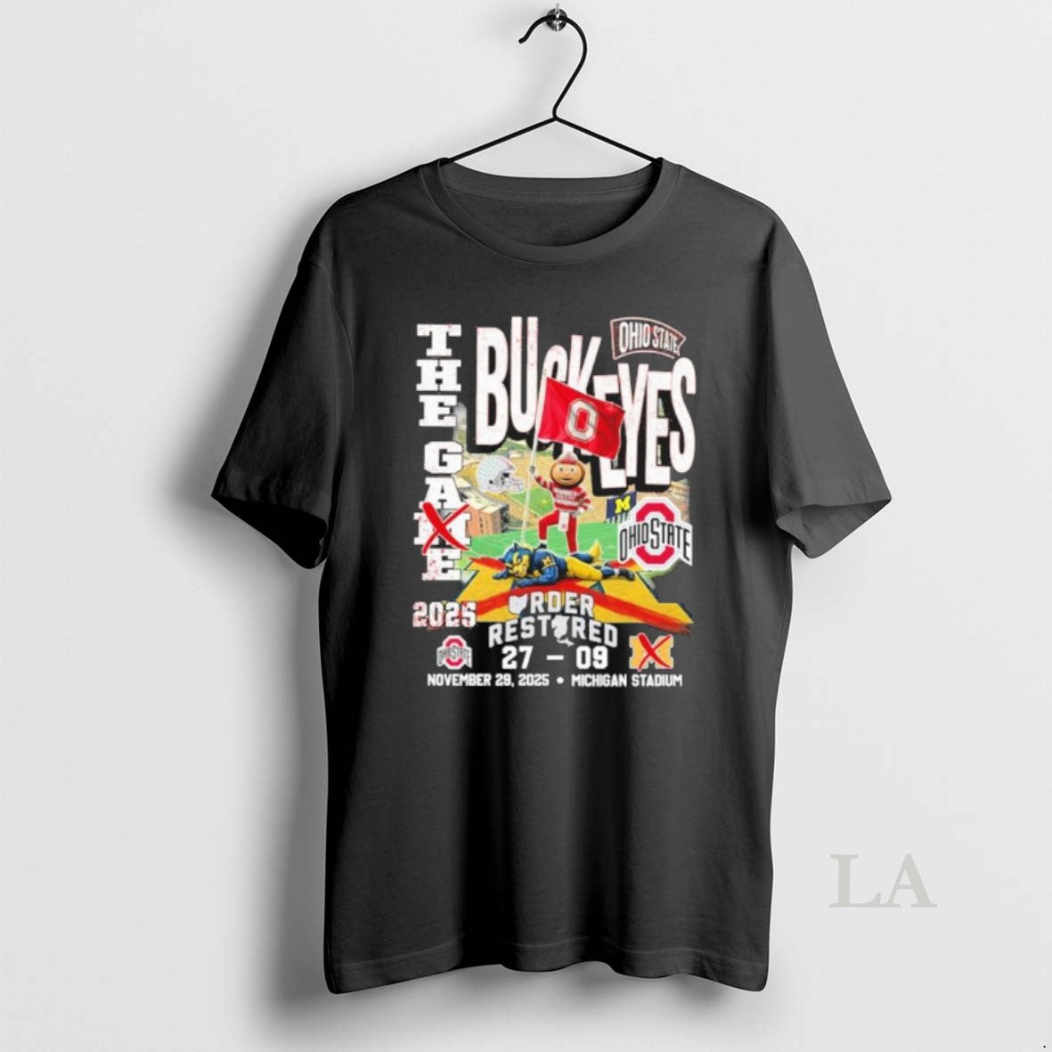 Original The Game Buckeyes 2025 Order Restored Defeat Michigan Score T-Shirts, Hoodie, Sweatshirt | InkRitualCo.com