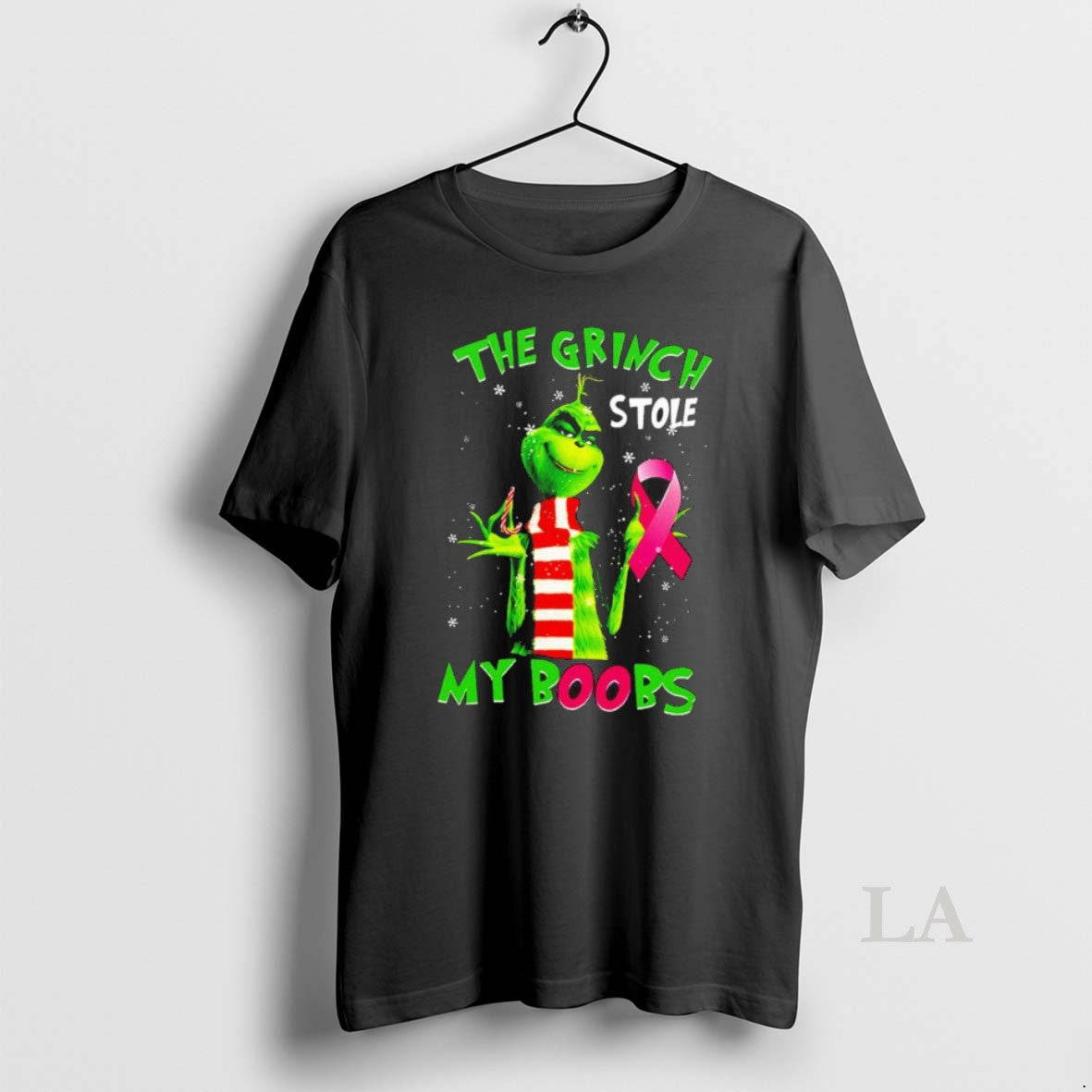 Original The Grinch Stole My Boobs The Grinch Breast Cancer Christmas T-Shirts, Hoodie, Sweatshirt | InkRitualCo.com