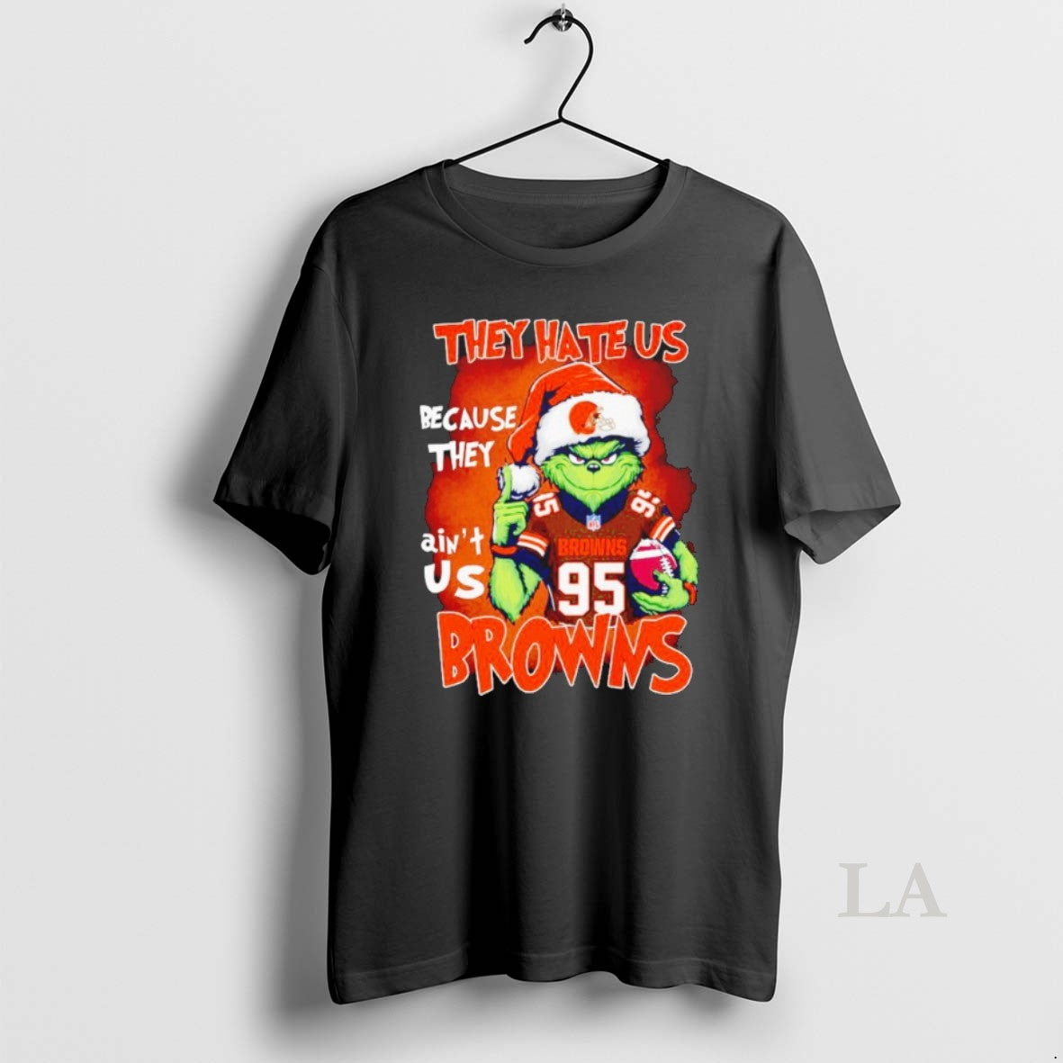 Original The Grinch They Hate Us Because Aint Us Cleveland Browns T-Shirts, Hoodie, Sweatshirt | InkRitualCo.com