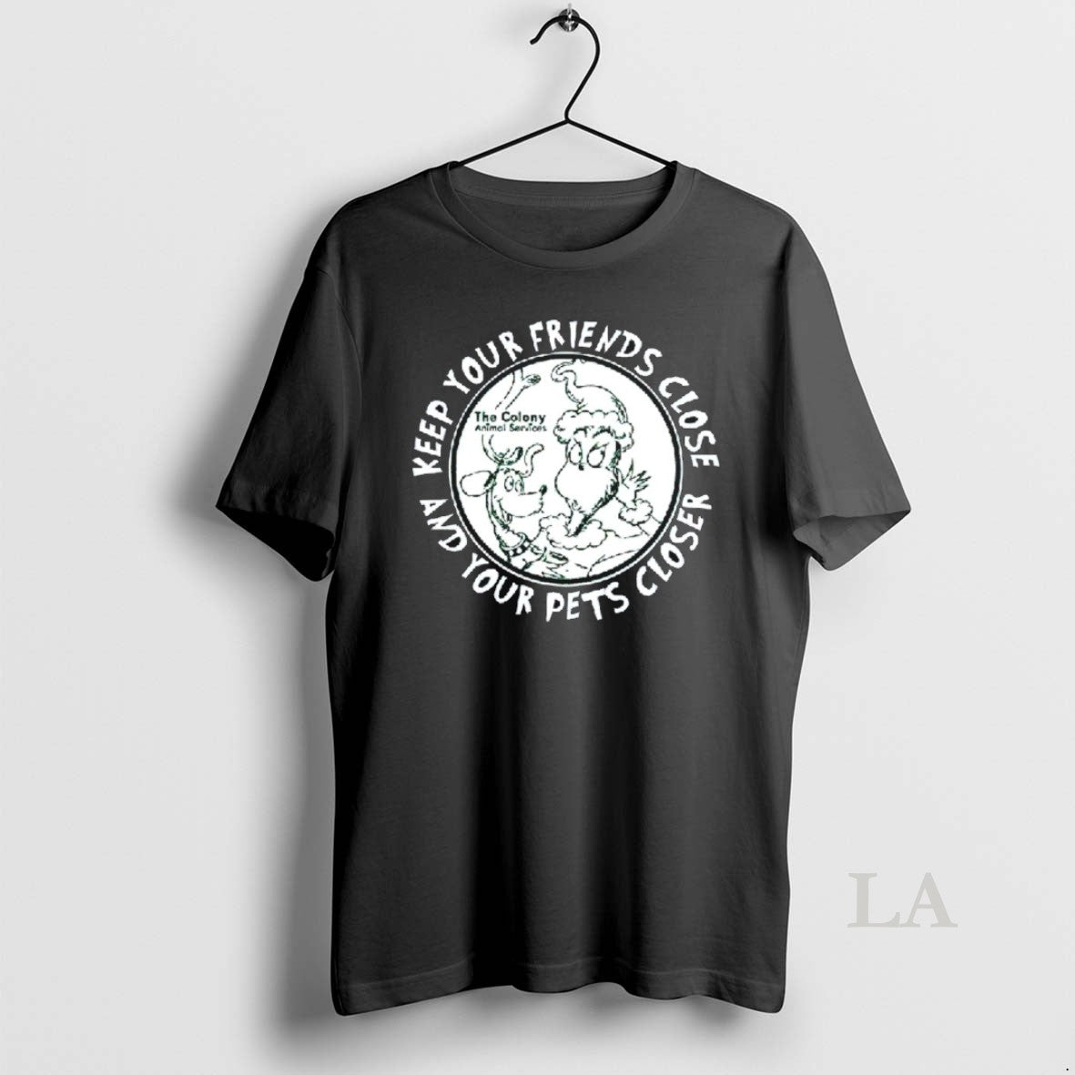 Original The Grinch Keep Your Friends Close And Your Pets Closer Charcoal T-Shirts, Hoodie, Sweatshirt | InkRitualCo.com