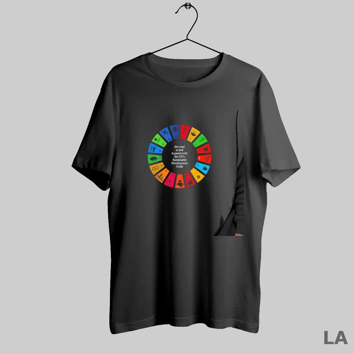 Original The Road To Hell Is Paved With The Uns Sustainable Development Goals T-Shirts, Hoodie, Sweatshirt | InkRitualCo.com
