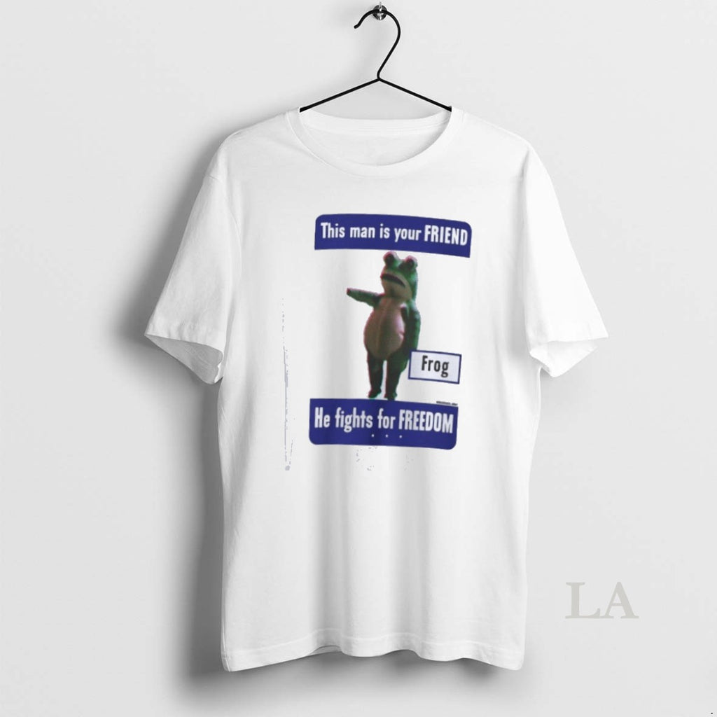 Original This Man Is Your Friend He Fights For Freedom Portland Frog Anti Ice T-Shirts, Hoodie, Sweatshirt | InkRitualCo.com