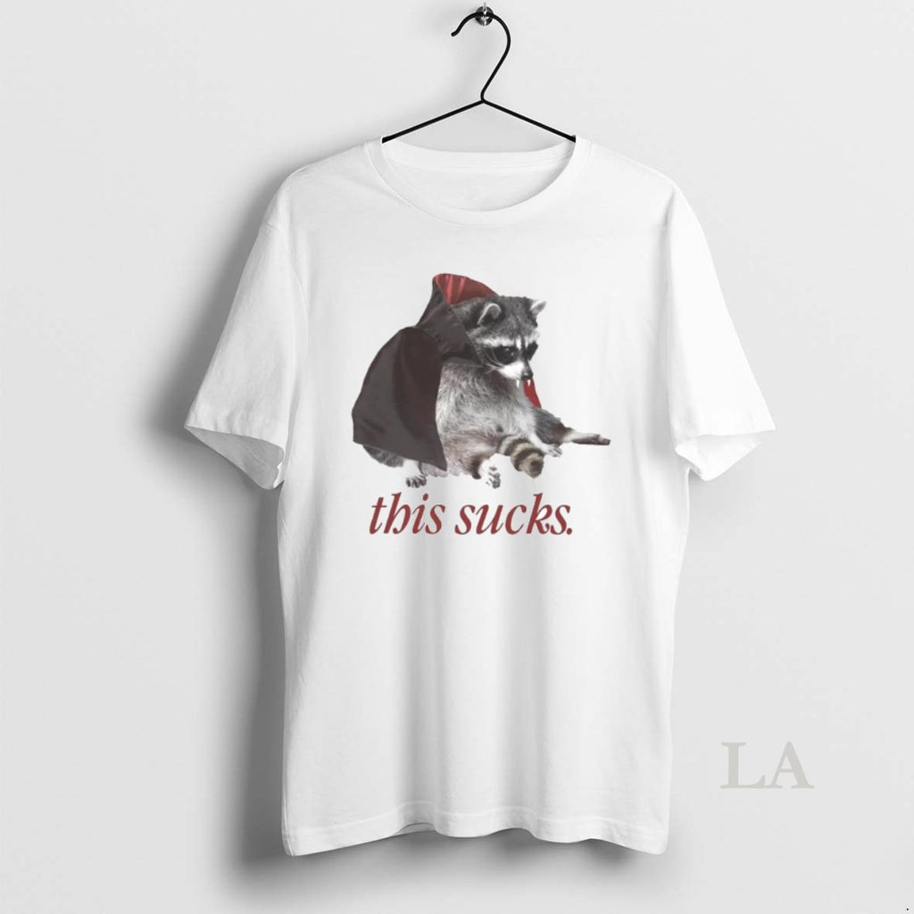 Original This Sucks Halloween Vampire Raccoon Ornaments T-Shirts, Hoodie, Sweatshirt | InkRitualCo.com