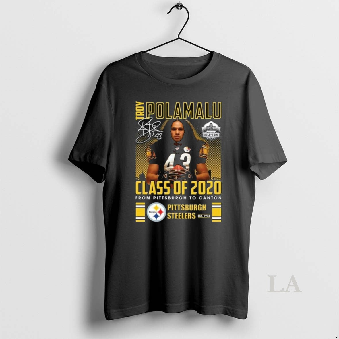 Original Troy Polamalu Class Of 2020 From Pittsburgh To Canton Signature Long Sleve T-Shirts, Hoodie, Sweatshirt