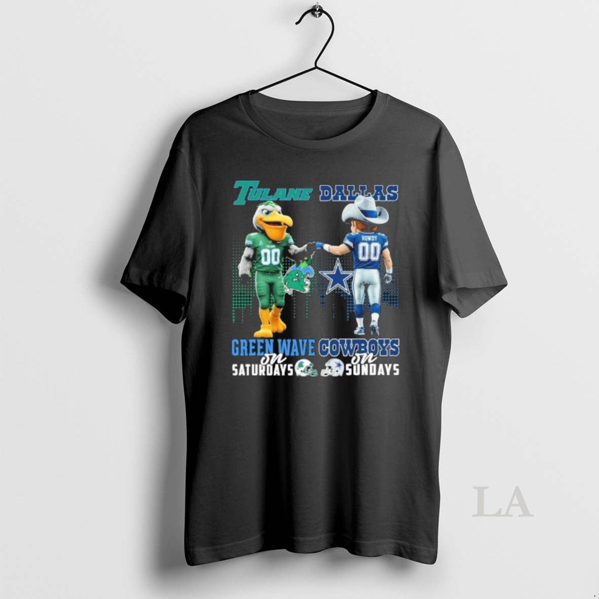 Original Tulane Green Wave And Dallas Cowboys Mascot On Saturdays And On Sundays T-Shirts, Hoodie, Sweatshirt