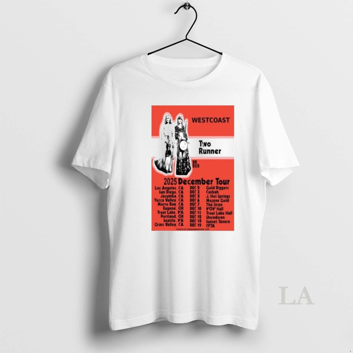 Original Two Runner West Coast Tour December 2025 T-Shirts, Hoodie, Sweatshirt | InkRitualCo.com