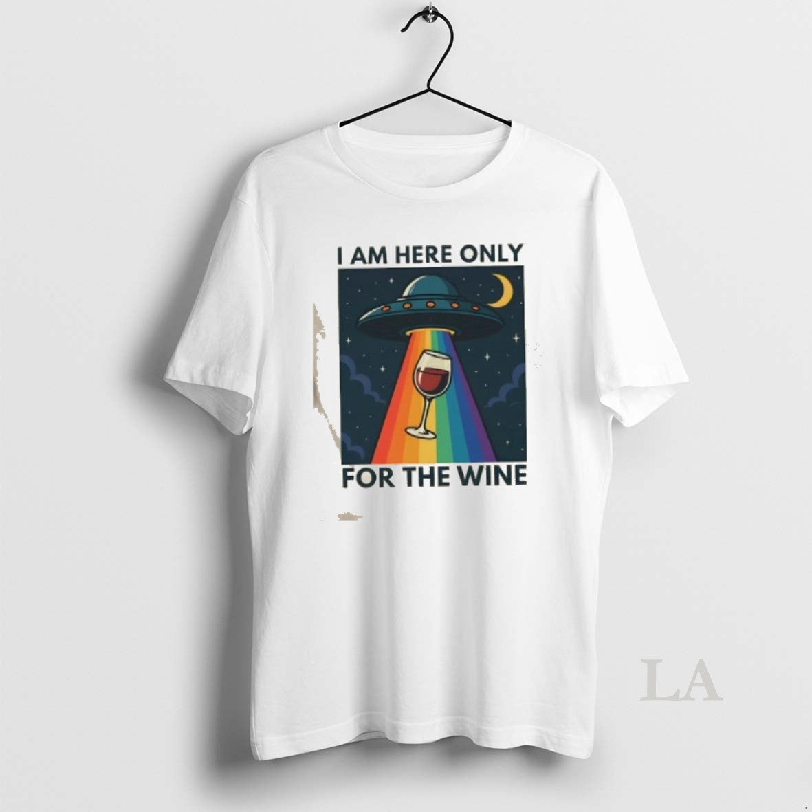 Original Ufo I Am Here Only For The Wine T-Shirts, Hoodie, Sweatshirt | InkRitualCo.com