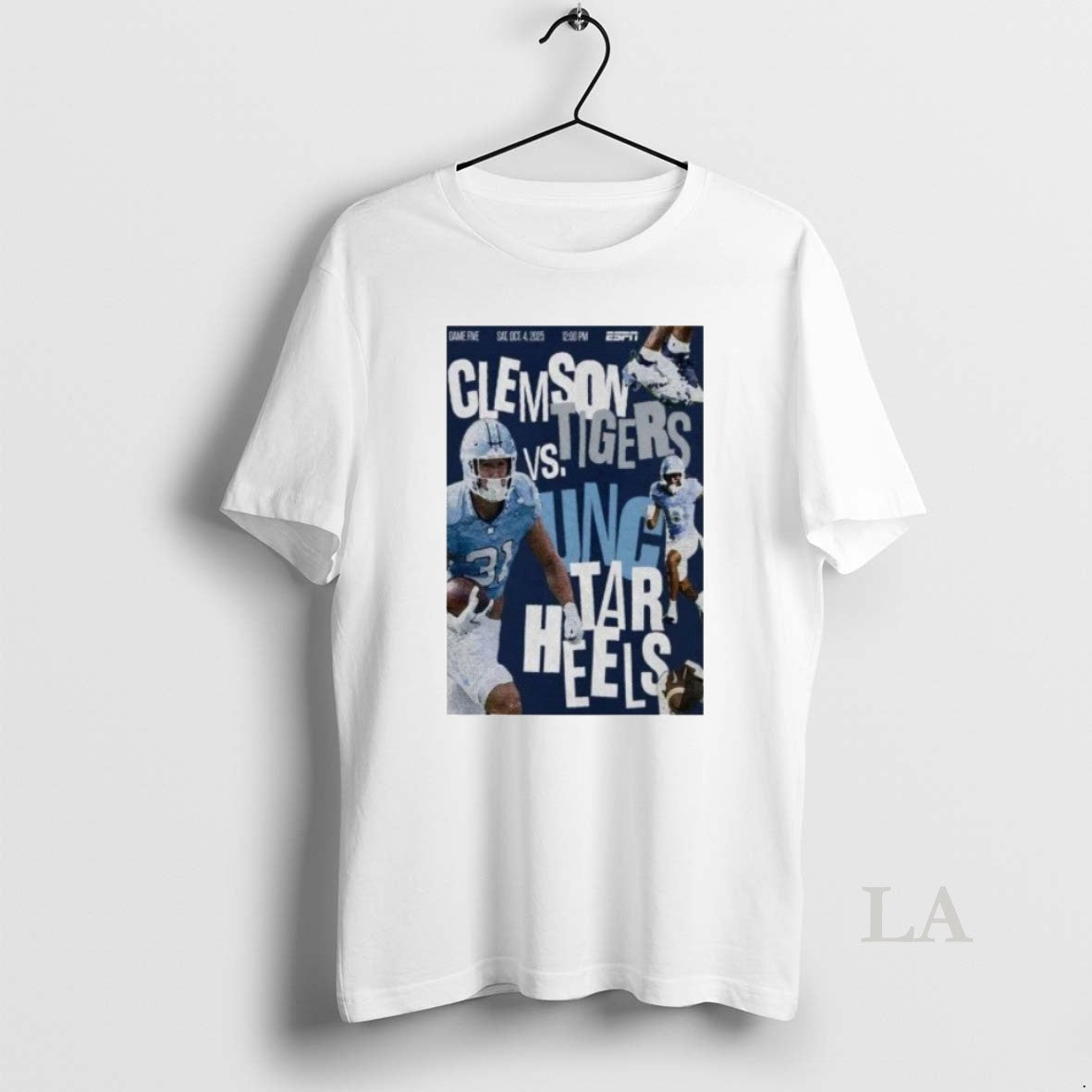 Original Unc Tar Heels Clemson Vs Tigers Oct 4 2025 T-Shirts, Hoodie, Sweatshirt | InkRitualCo.com